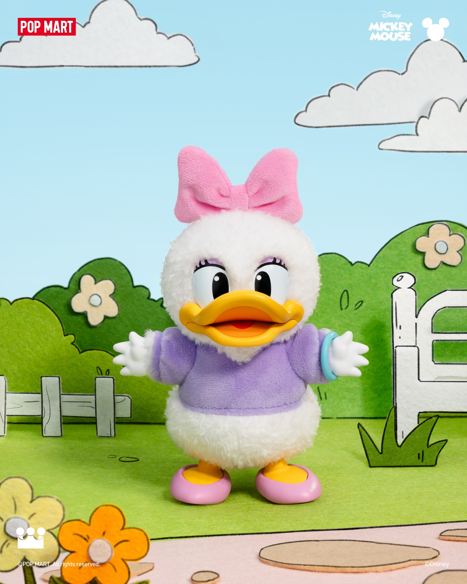 Mickey Family Cute Together Keychain Series Figures