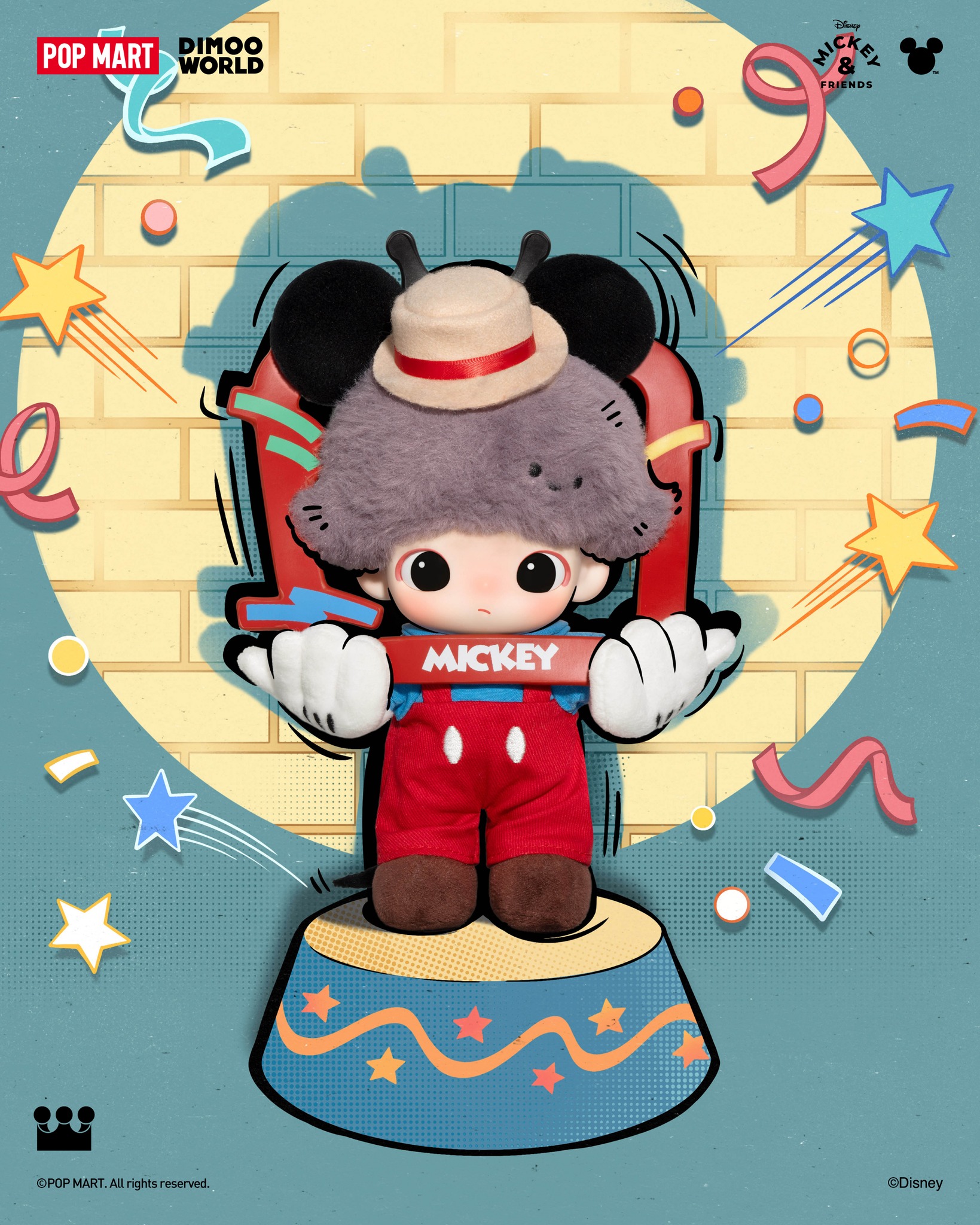 DIMOO WORLD × DISNEY Series-Vinyl Plush Keychain Blind Box