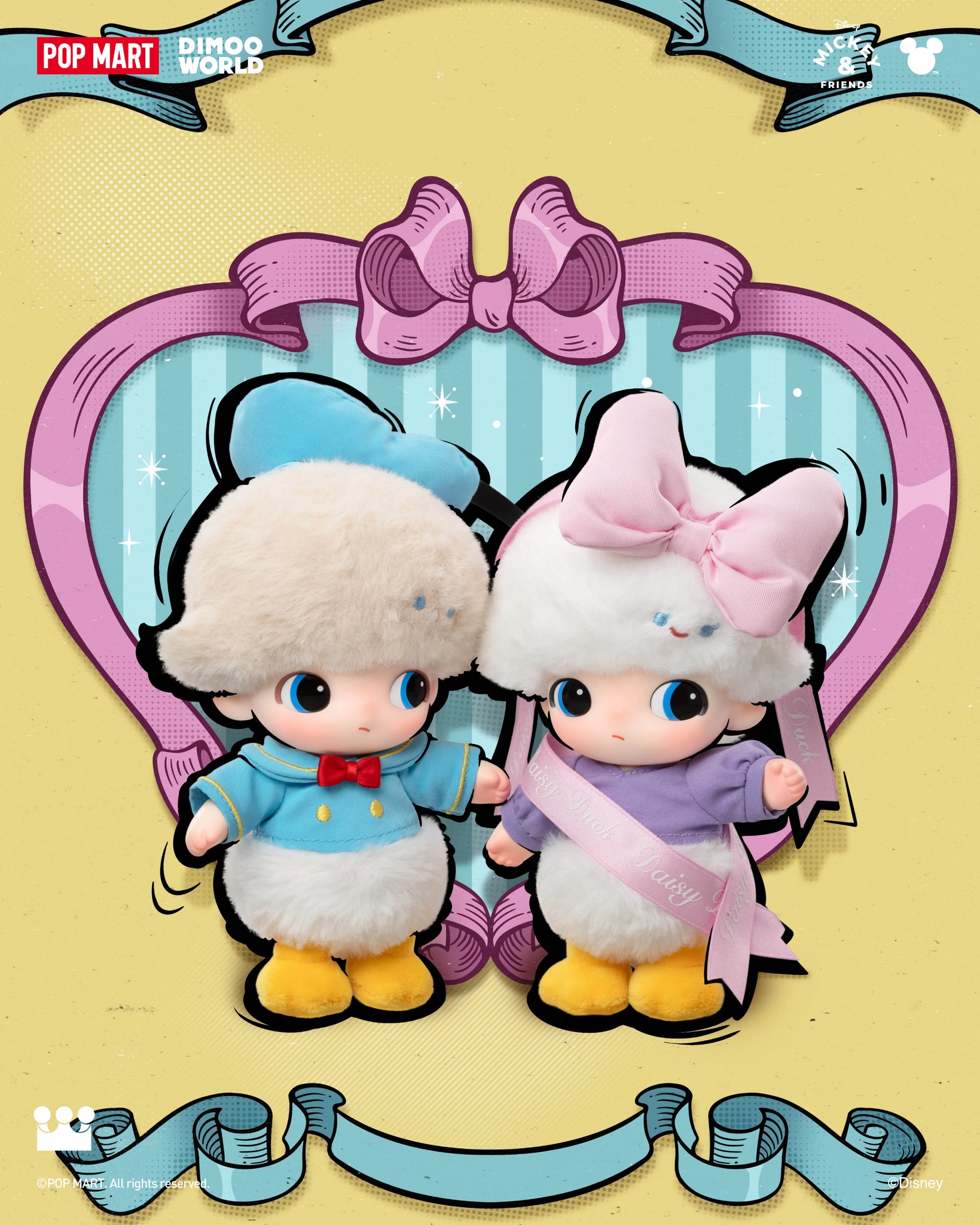 DIMOO WORLD × DISNEY Series-Vinyl Plush Keychain Blind Box