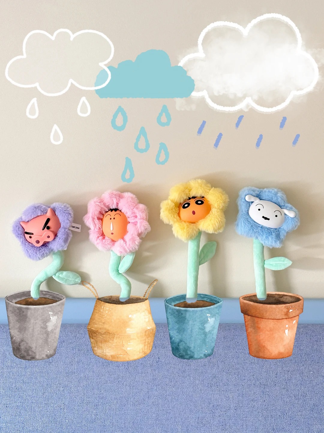 Crayon Shin-chan Flower Scented Plush Blind Box