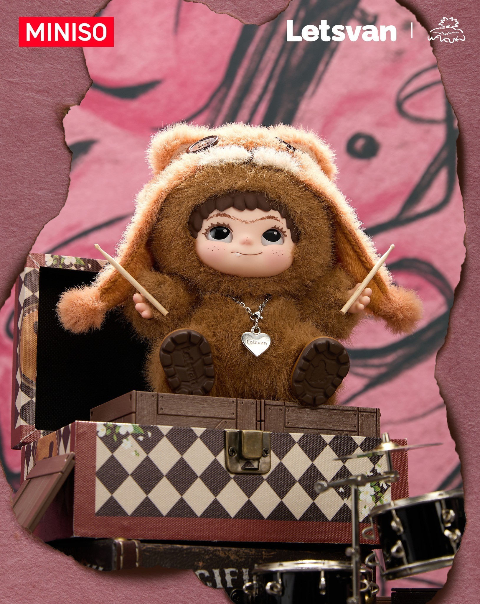 Wakuku Fuzzay Trendy Fun Party Plush Blind Box