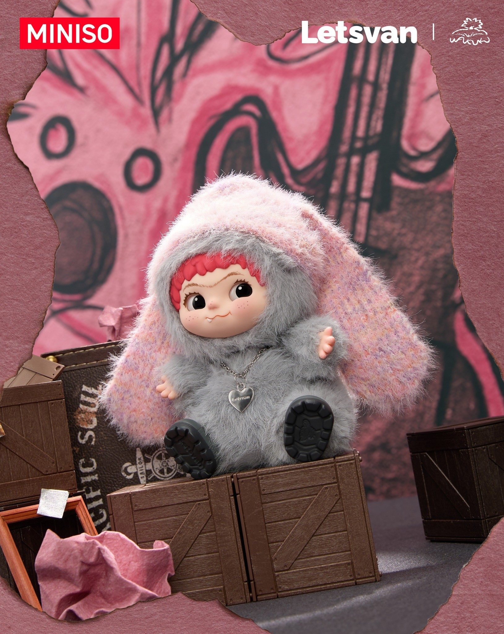 Wakuku Fuzzay Trendy Fun Party Plush Blind Box