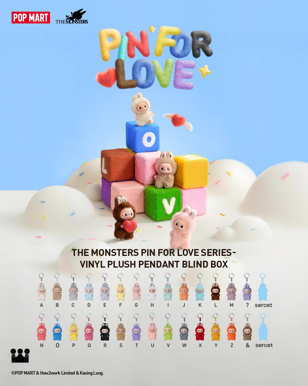 THE MONSTER PIN FOR LOVE SERIES (A-M)