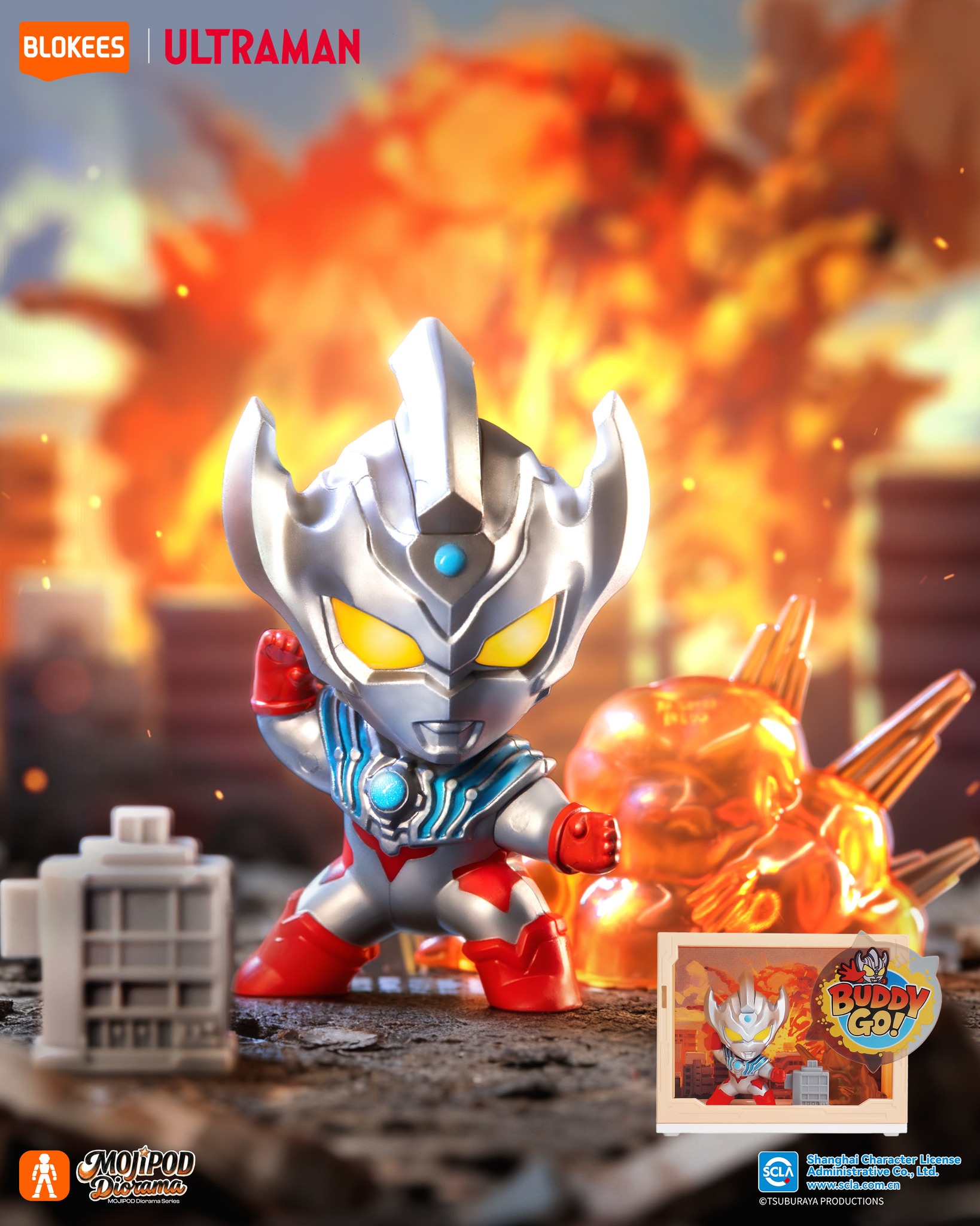 Blockees - Ultraman - MOJIPOD Diorama - Ultraman Metro Guardian