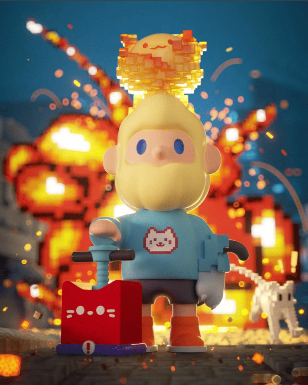 Farmer Bob - Next Generation Pixel Universe Blind Box Series
