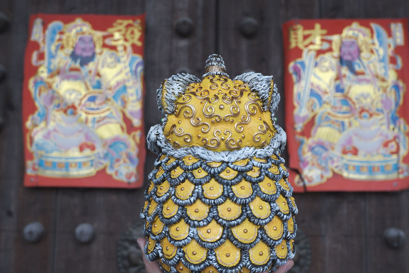 Daruma Doll-Lion Dance-Yellow