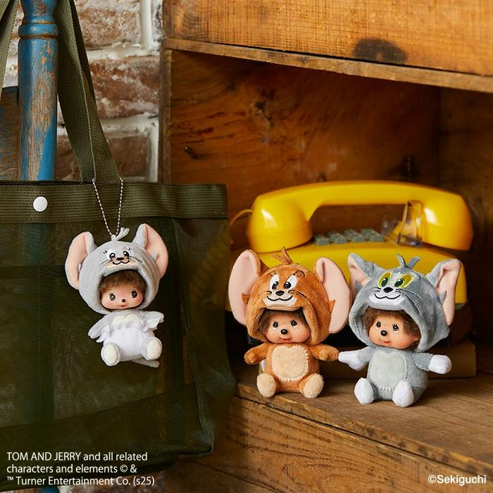 Monchhichi x Tom and Jerry Big Face SS Keychain