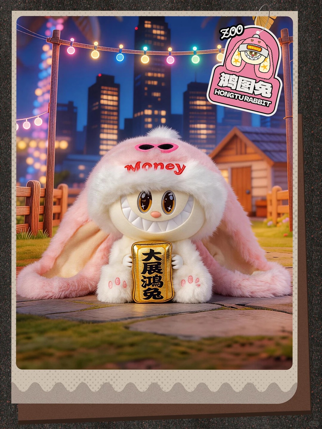 Big Heart - Multi Zoo Plush Keychain