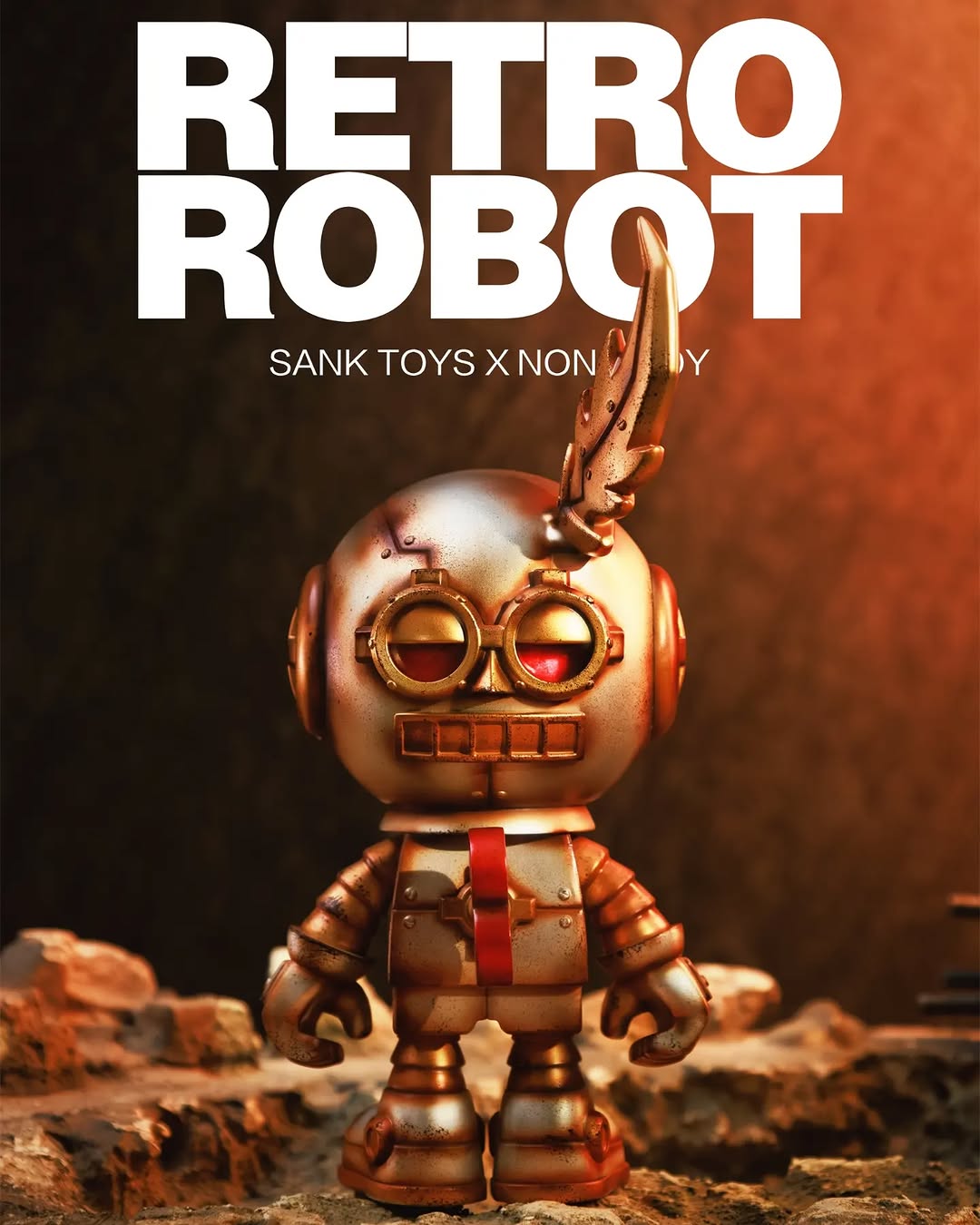 Sank Toys X NONG TOY Retro Robot-Silver