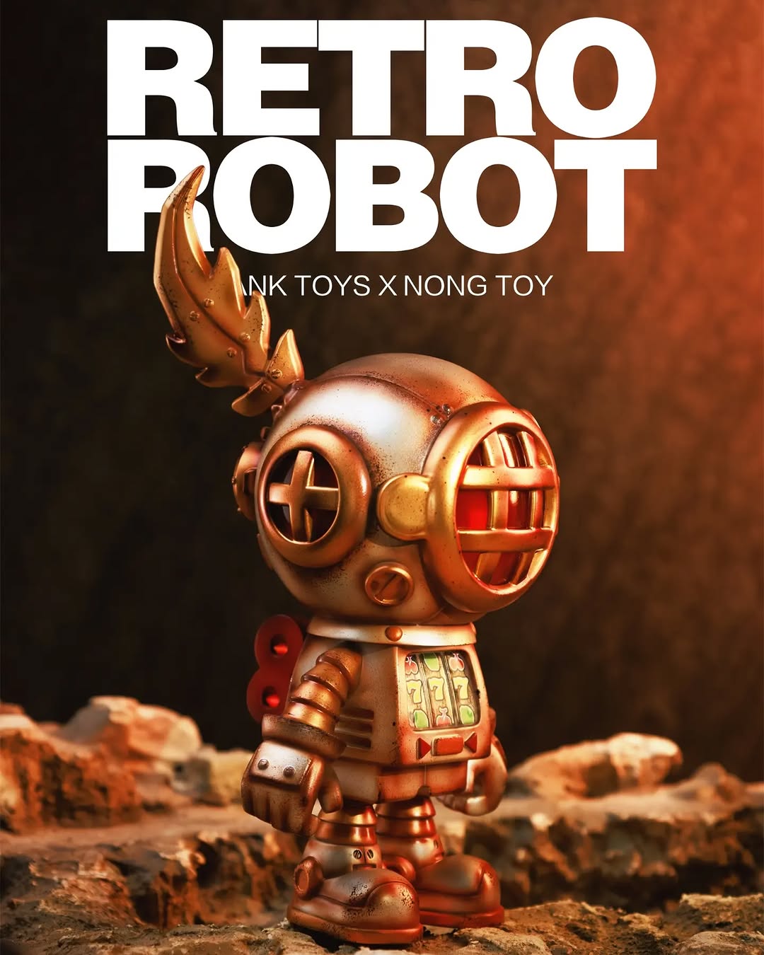 Sank Toys X NONG TOY Retro Robot-Silver