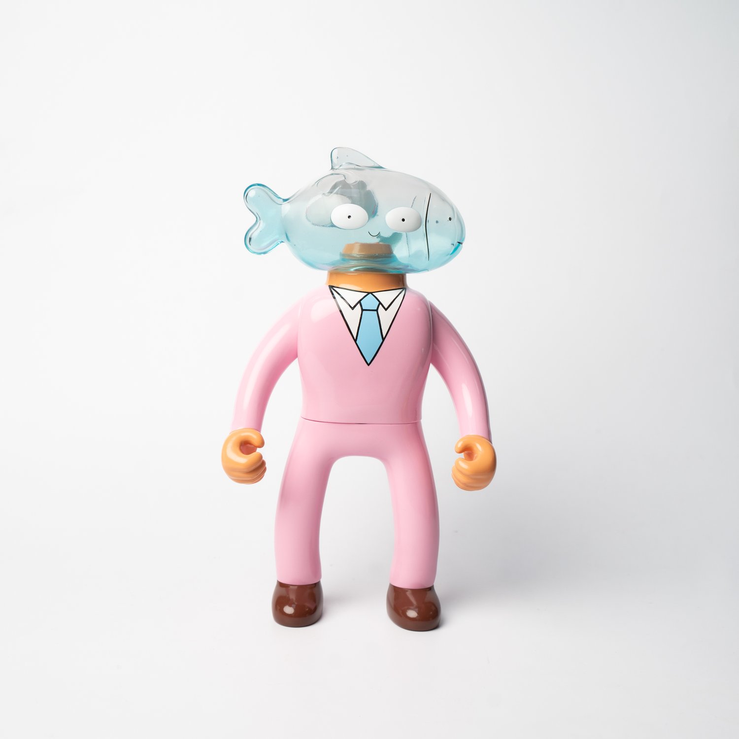 Mr. Nobodies Vinyl Fish Head - Blue and Pink Glass