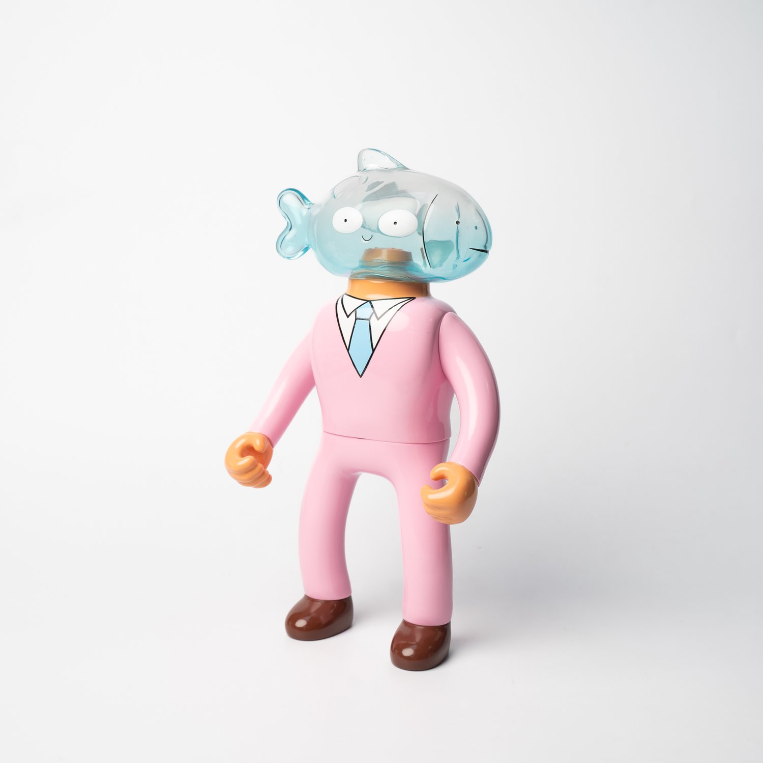 Mr. Nobodies Vinyl Fish Head - Blue and Pink Glass