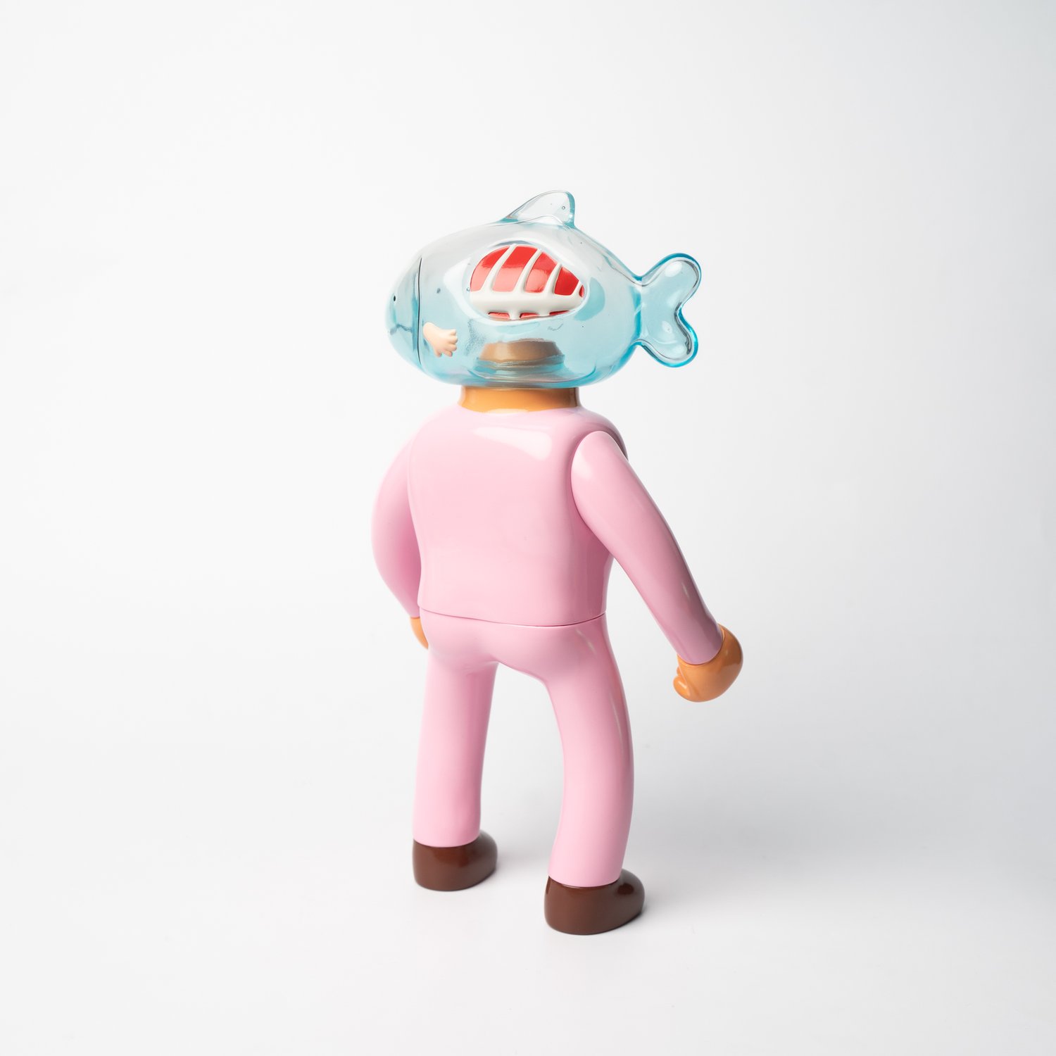 Mr. Nobodies Vinyl Fish Head - Blue and Pink Glass