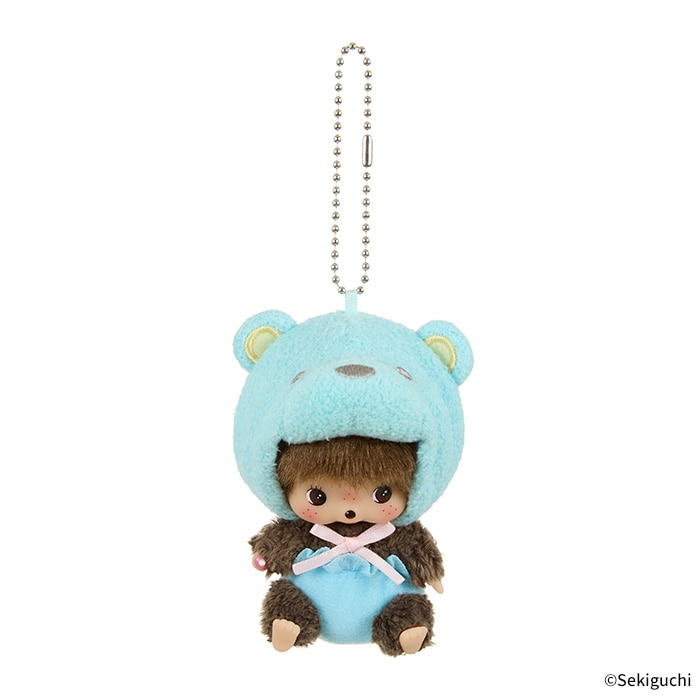 Monchhichi Animal Babychic SS Big Face Keychain Bear