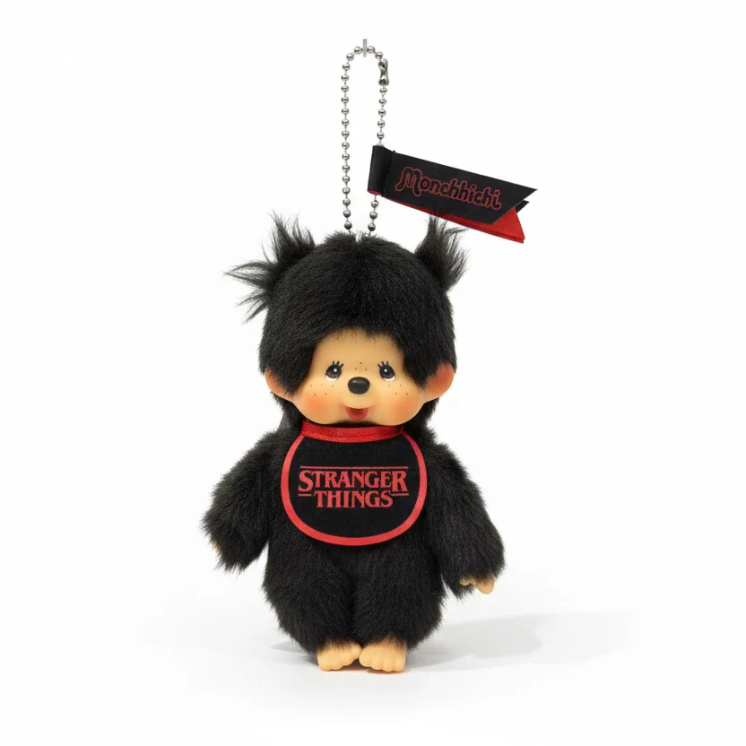 Monchhichi × Stranger Things Keychain (Bib)