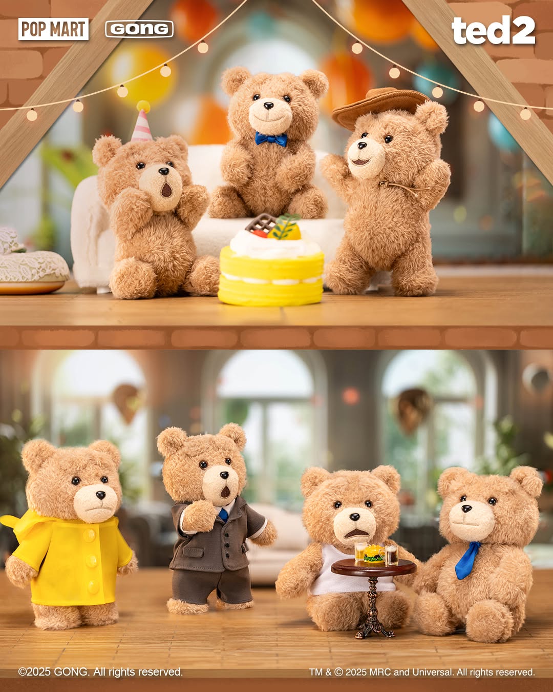 Ted 2 Teddy Bear Action Plush Pendant