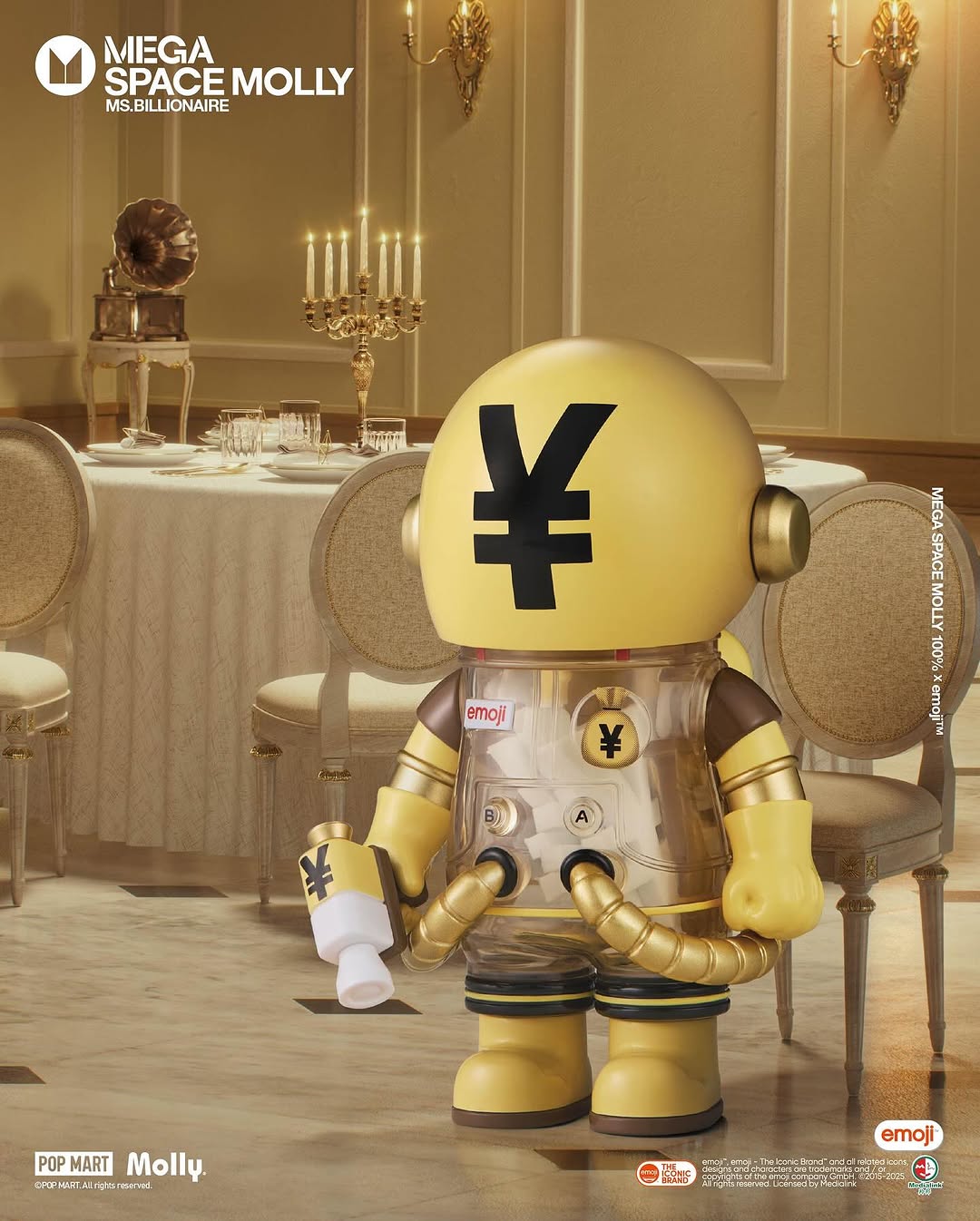 MEGA SPACE MOLLY 100% × emoji™ Series