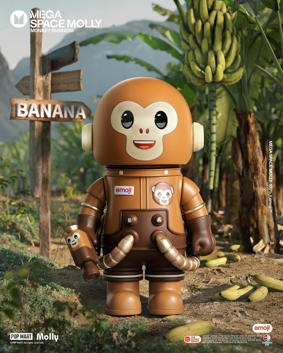 MEGA SPACE MOLLY 100% × emoji™ Series