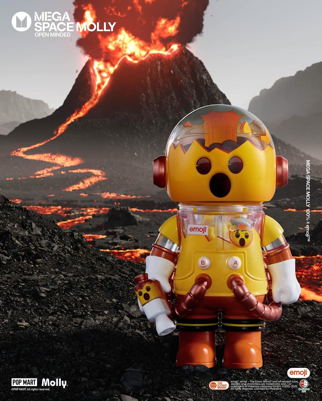 MEGA SPACE MOLLY 100% × emoji™ Series