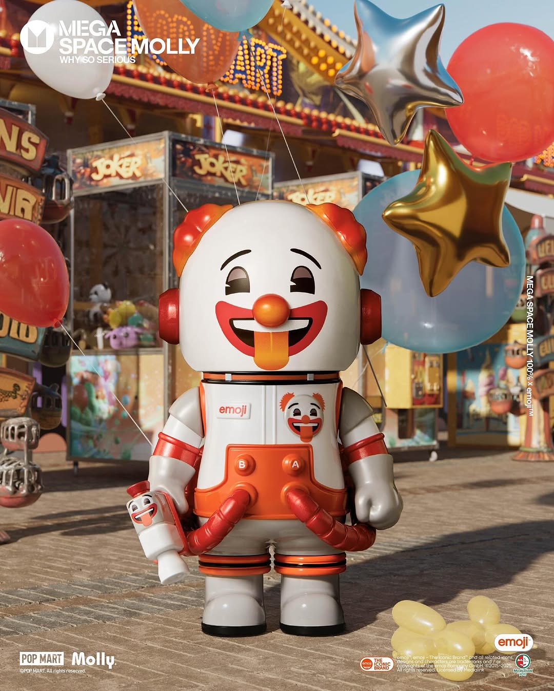 MEGA SPACE MOLLY 100% × emoji™ Series