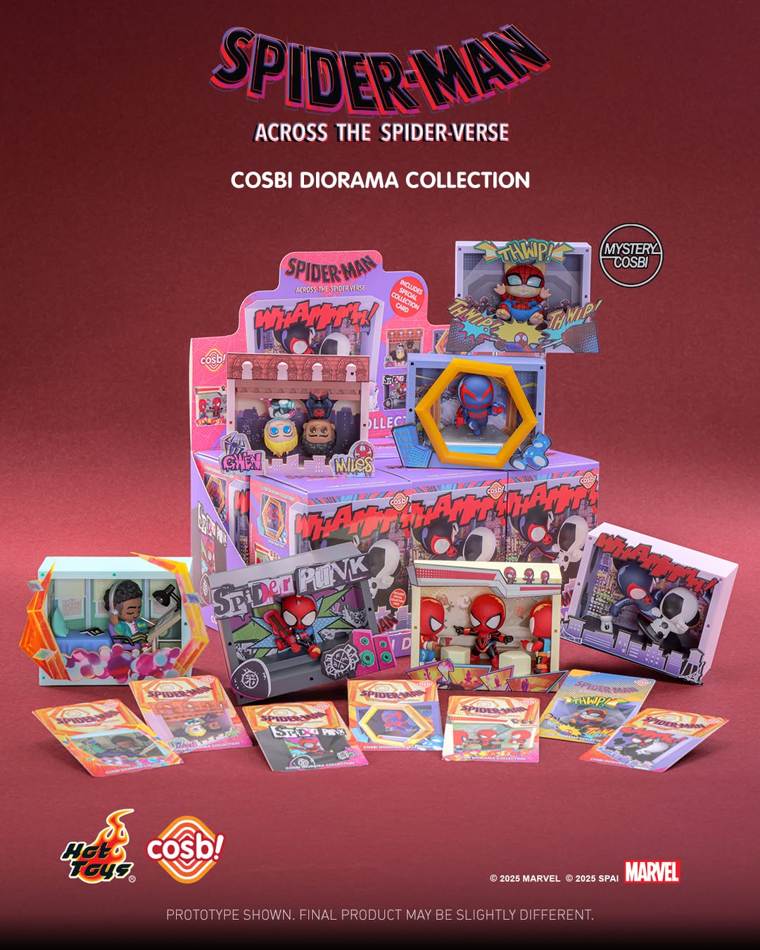 Cosbaby Spider-Man Across The Spider-Verse Diorama Collection