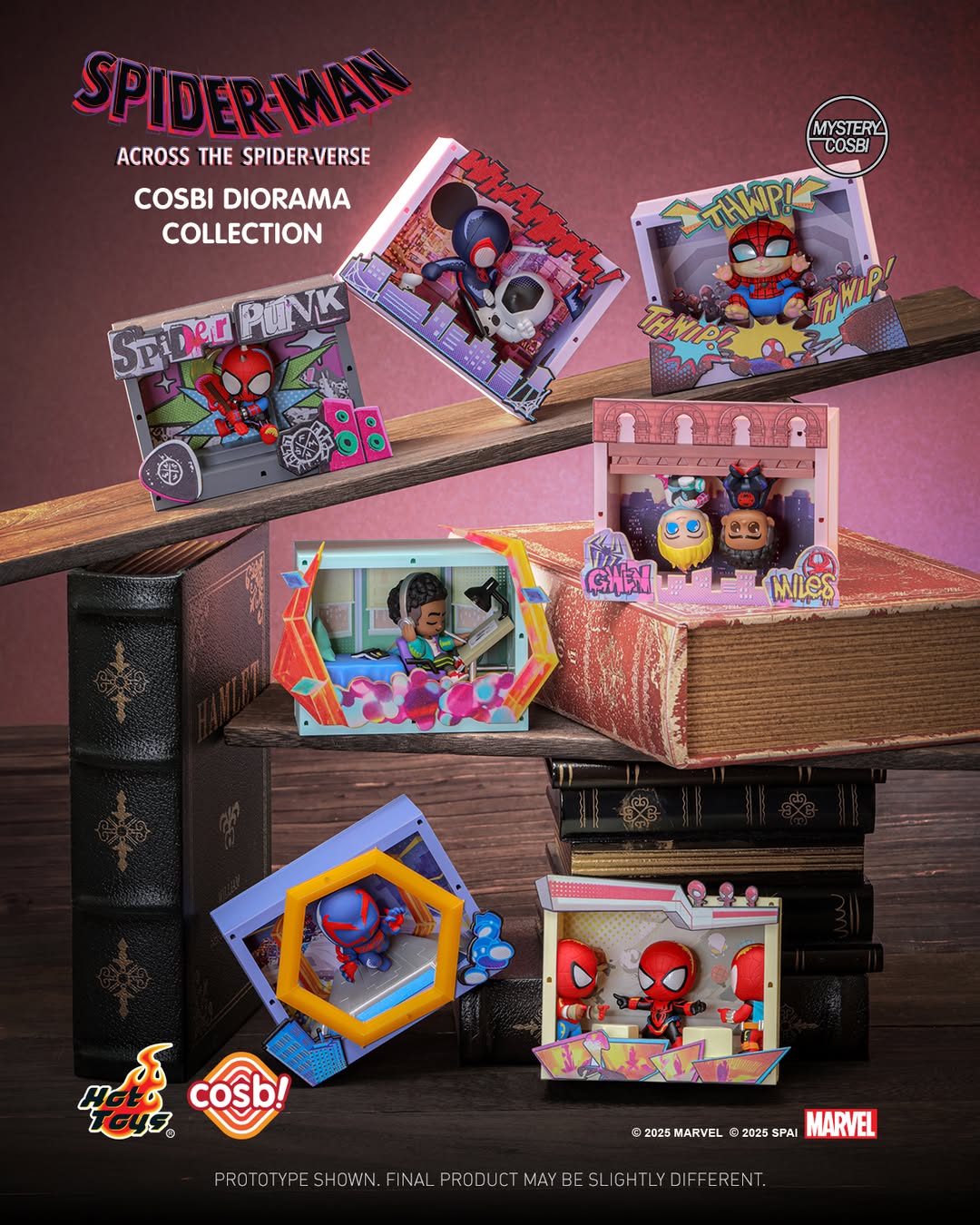 Cosbaby Spider-Man Across The Spider-Verse Diorama Collection