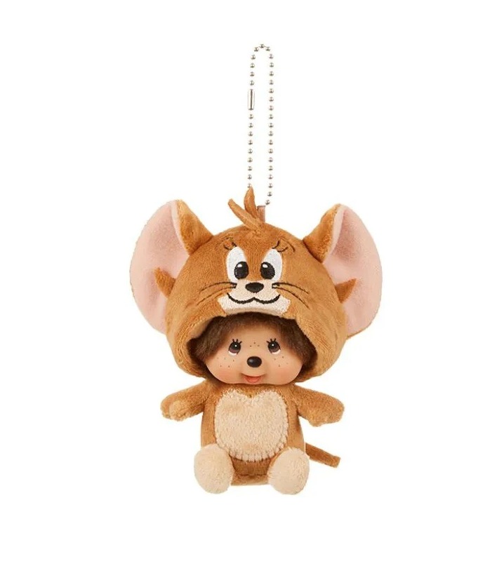 Monchhichi x Tom and Jerry Big Face SS Keychain