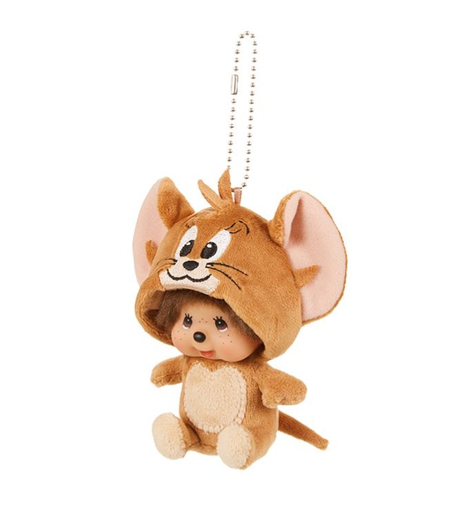 Monchhichi x Tom and Jerry Big Face SS Keychain