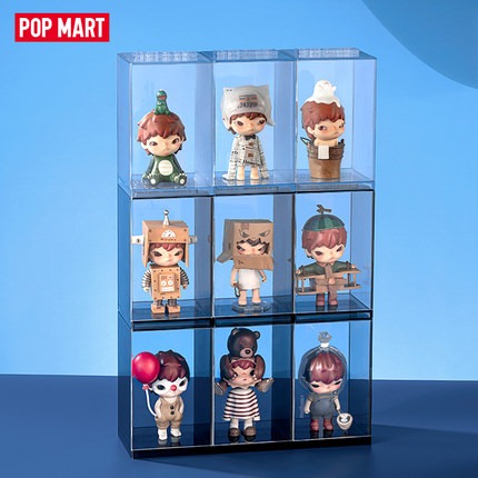 Pop Mart Acrylic Display Box Set (ocean blue)