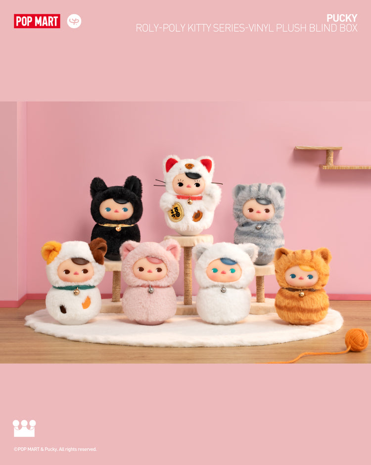 PUCKY Roly-Poly Kitty Series-Vinyl Plush Blind Box