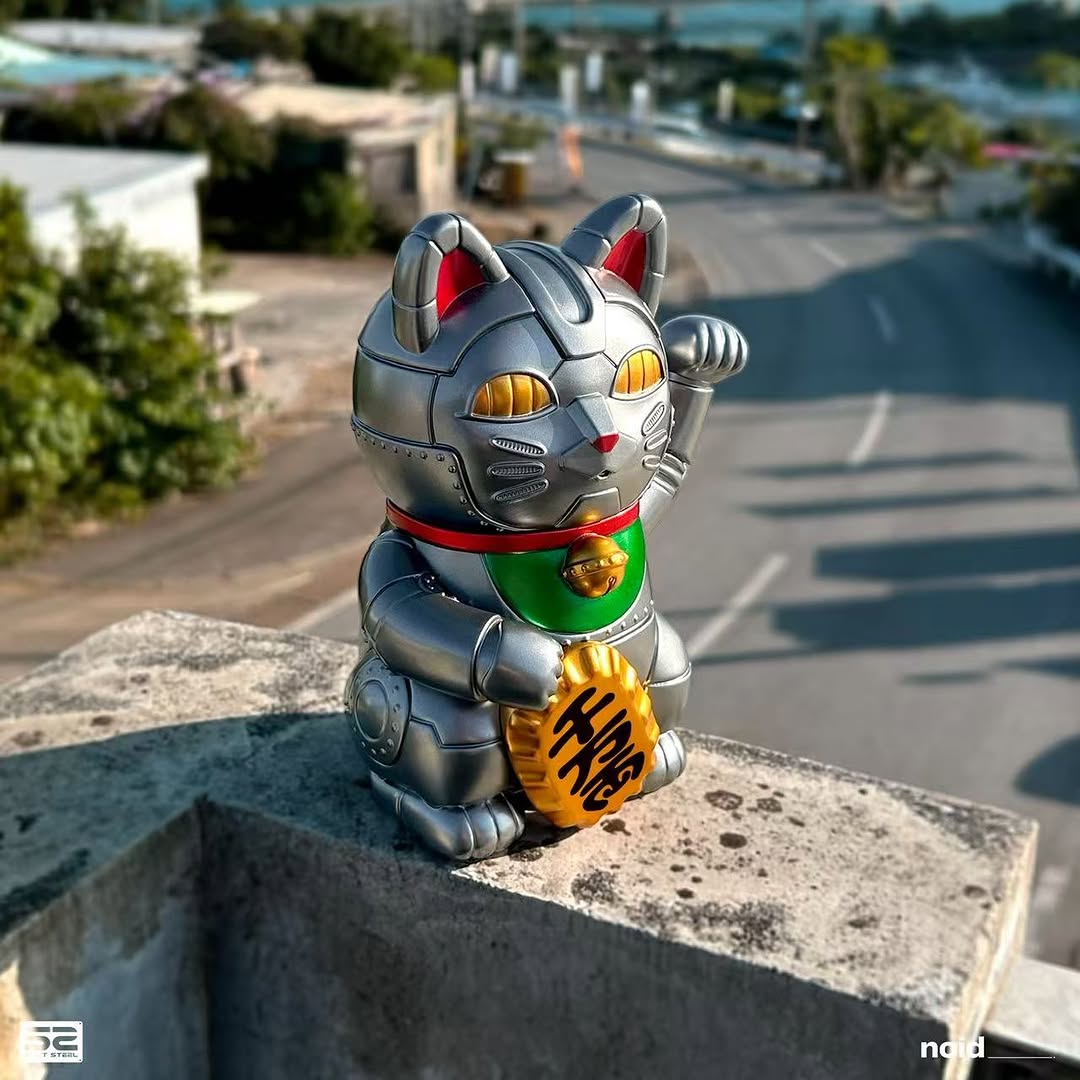 Mecha Maneki Neko ( Silver )