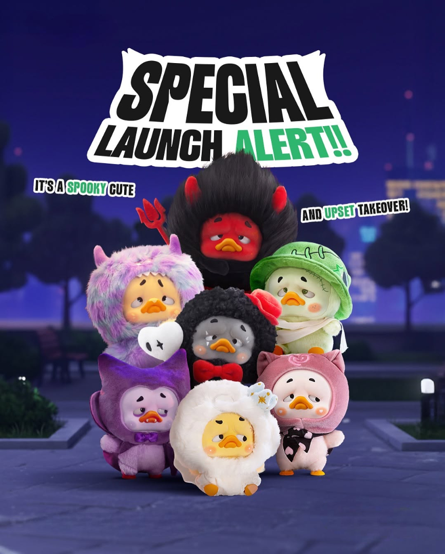 POCKET-UPSETDUCK - COLORFUL PLAYER DUCK PLUSH KEYCHAIN BLIND BOX