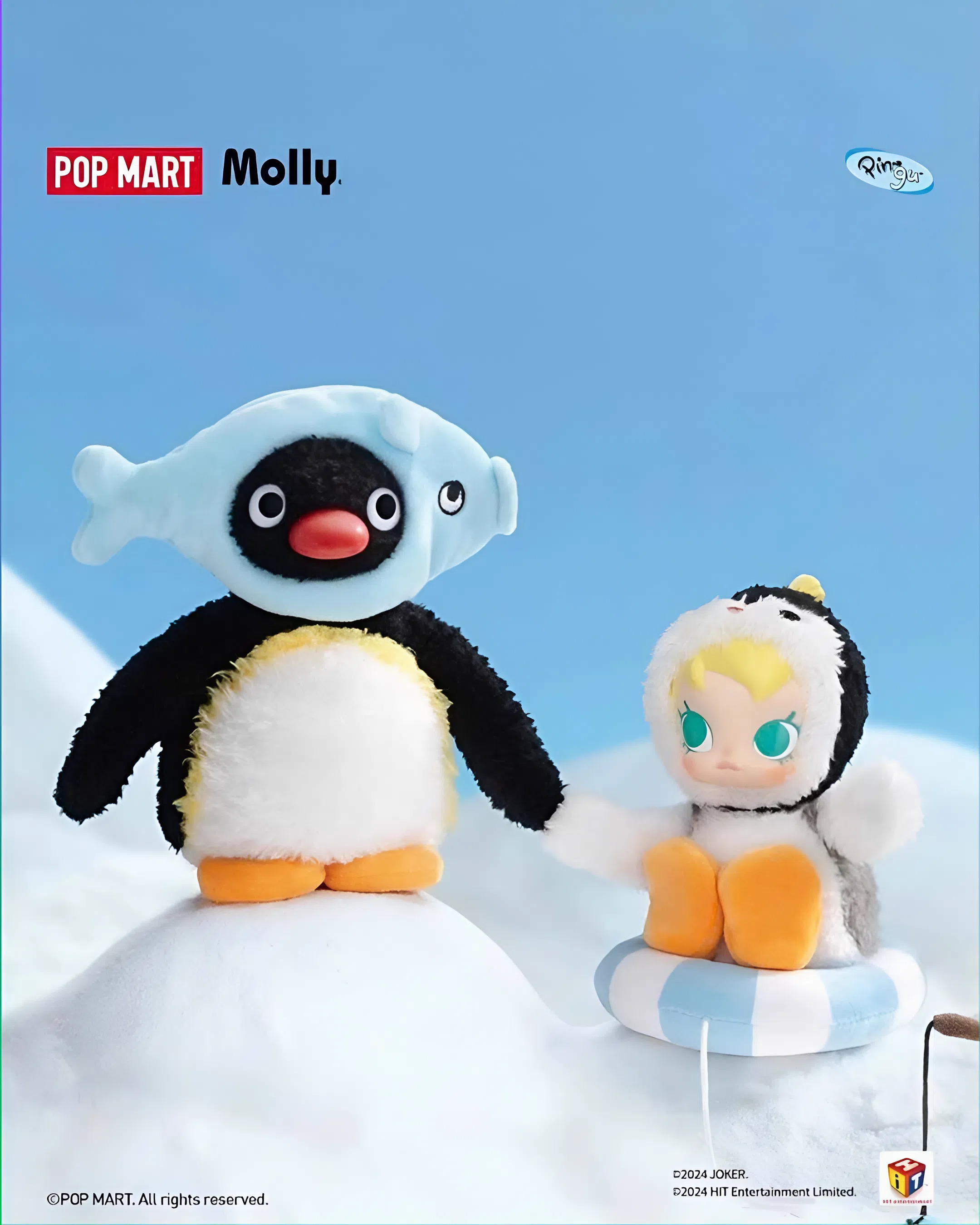 Baby Molly × PINGU Happy Fishing Series Vinyl Plush