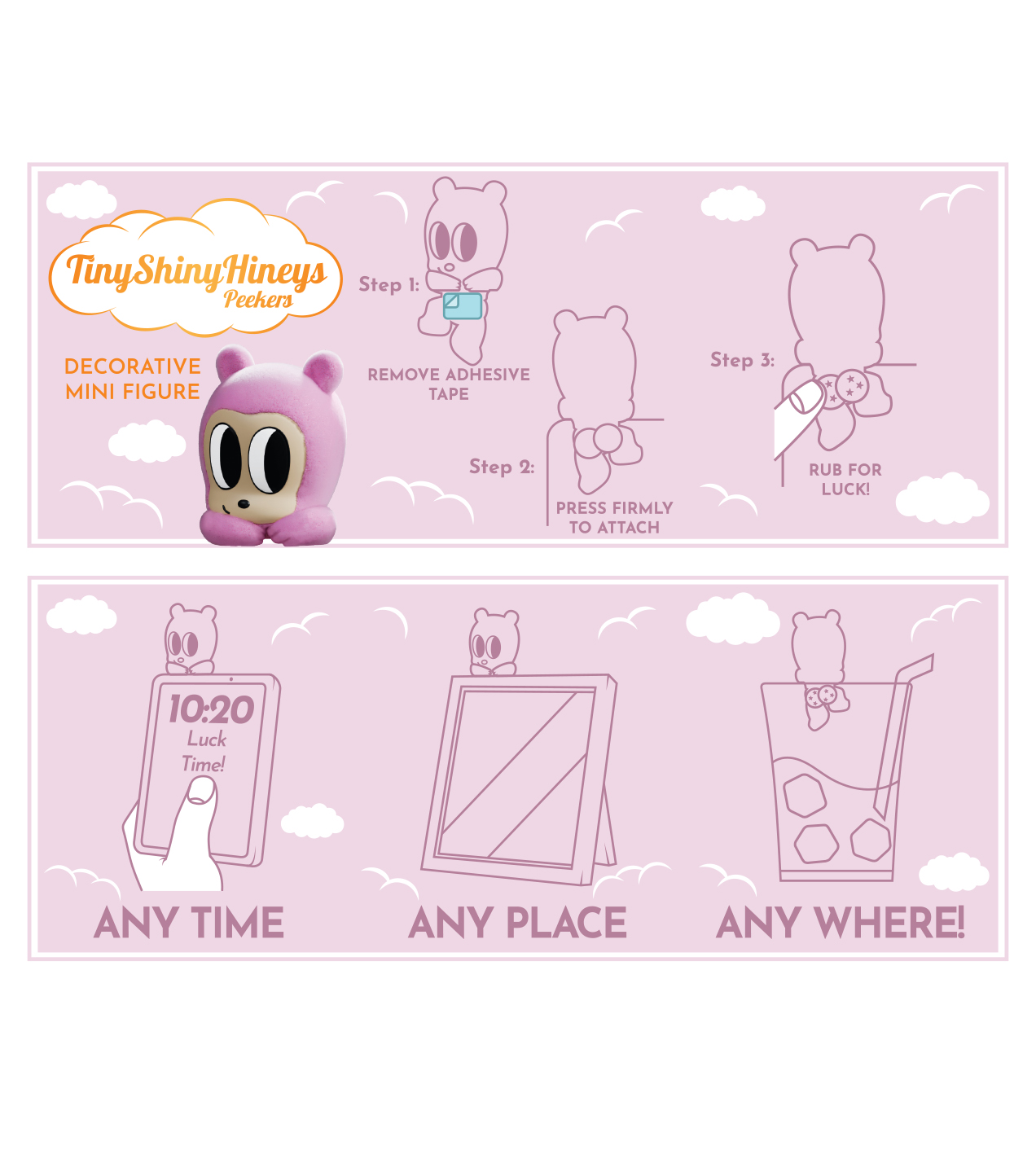 Kaleidos Creative - Tiny Shiny Hiney Peakers Blind Box