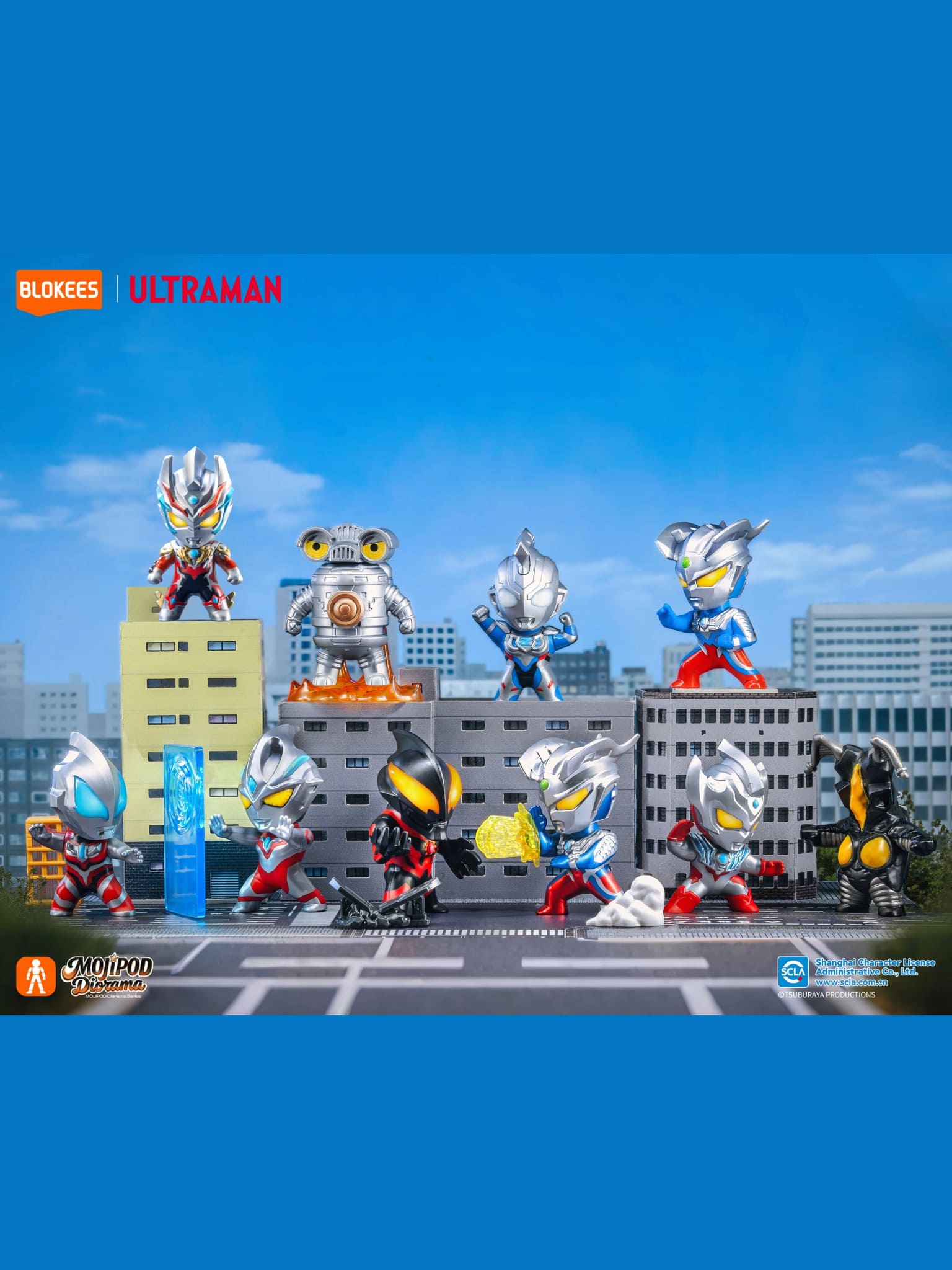 Blockees - Ultraman - MOJIPOD Diorama - Ultraman Metro Guardian
