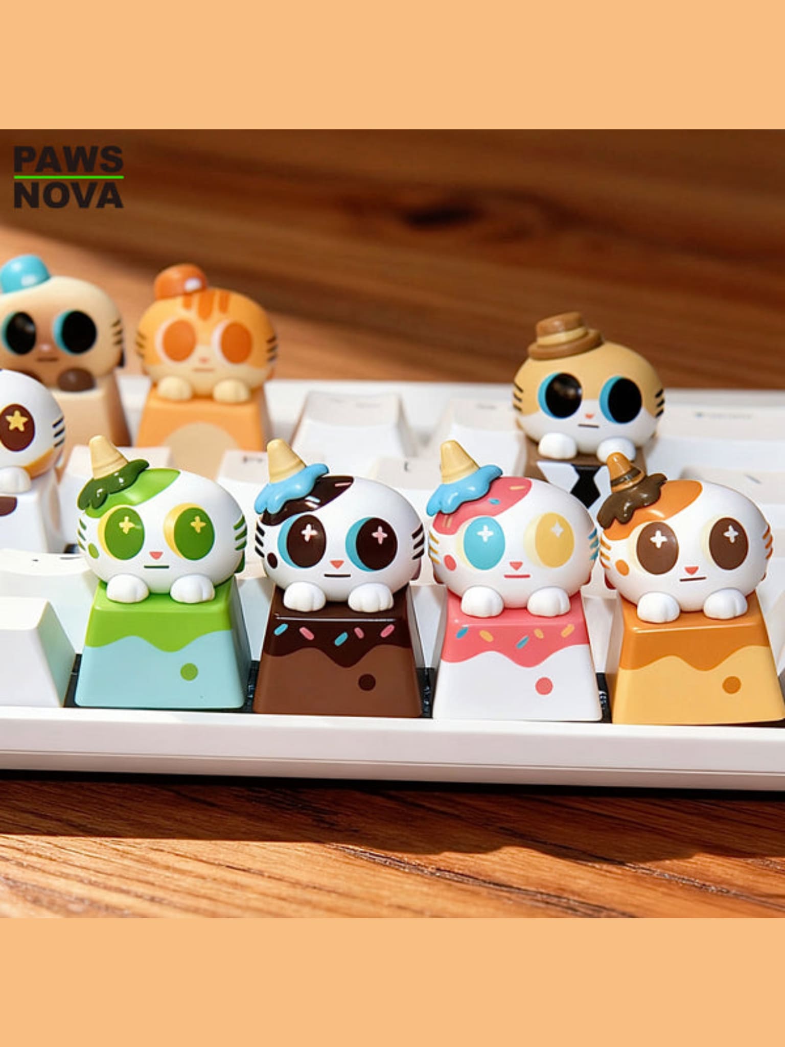 DOSHIICAT FINGERTIP MINIKEYCAP BLIND BOX