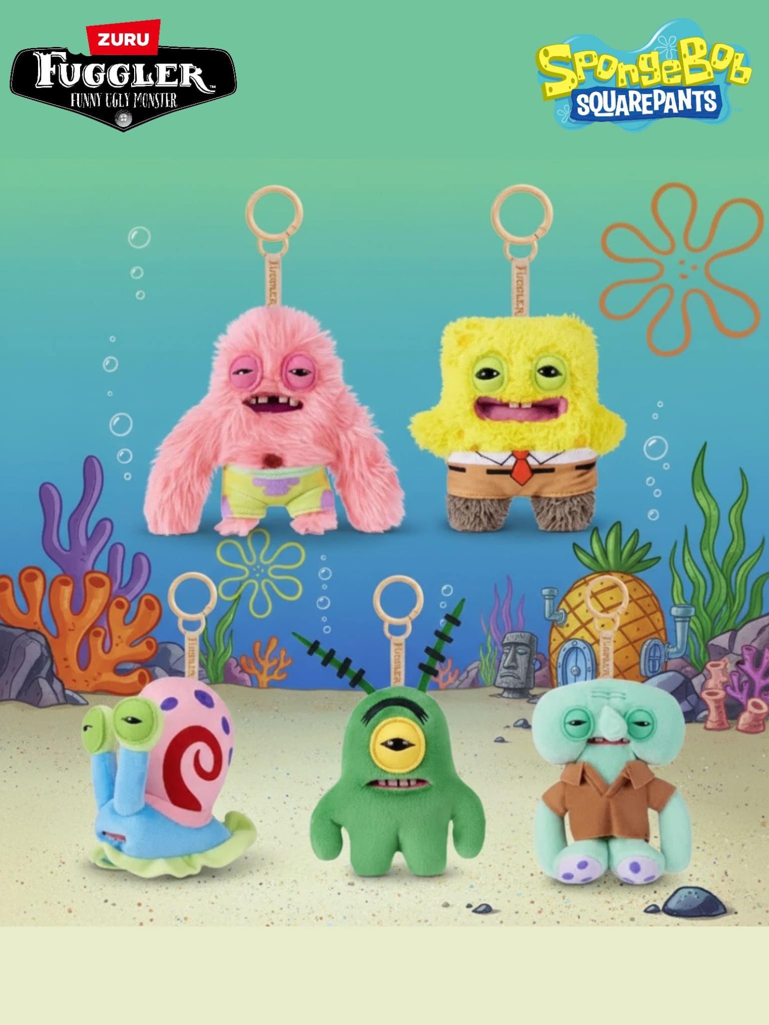 Fuggler Spongebob Keyrings