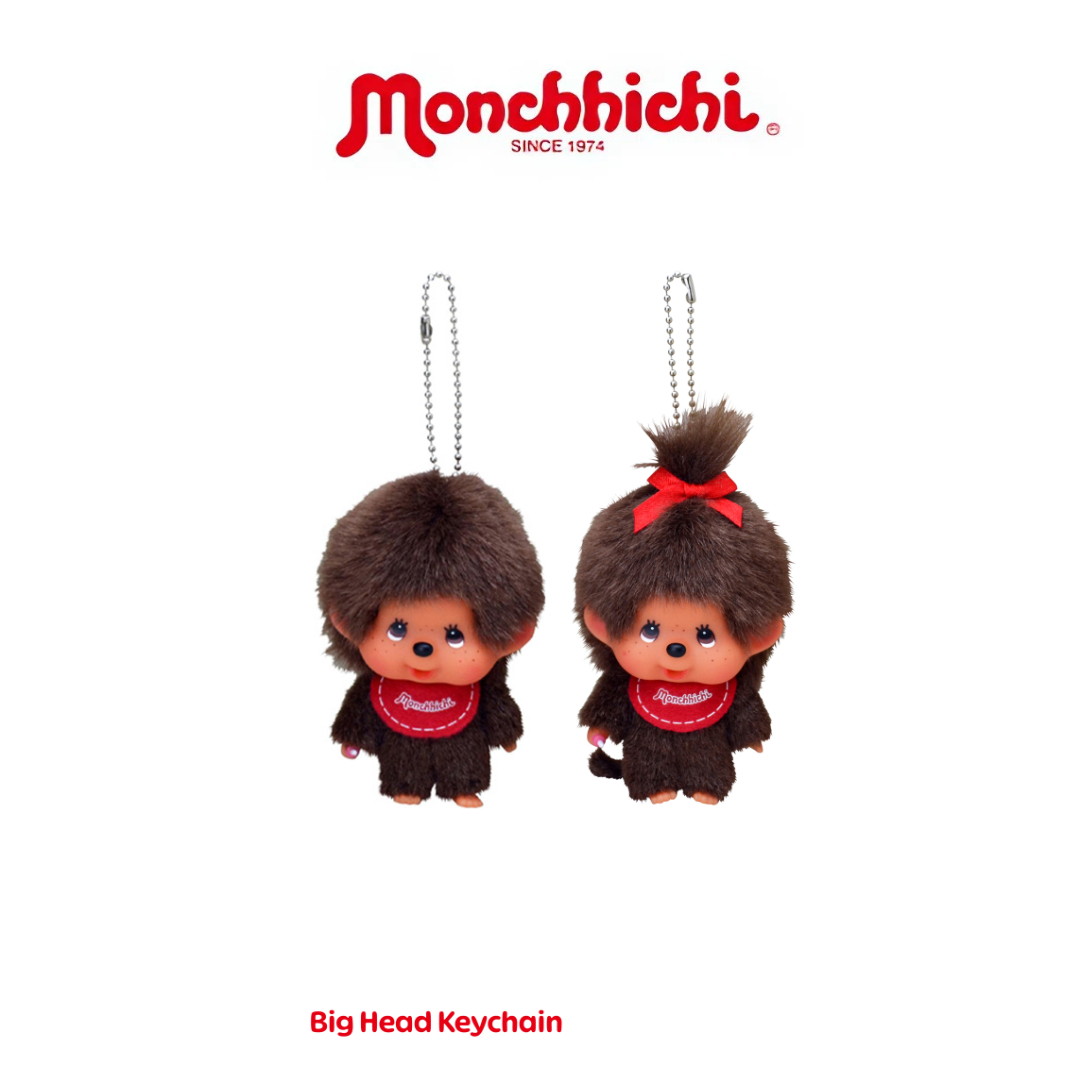 Monchhichi Big Head Keychain