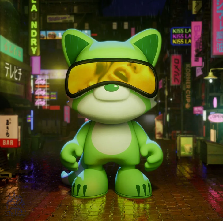 KISS LAND GREEN BY THE WEEKND
