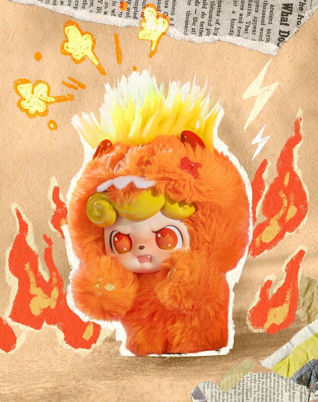Q.kid Emotional Furry Monster Pendant Blind Box Series !