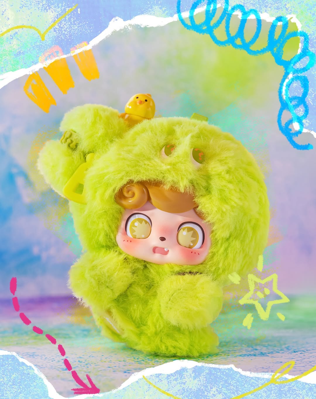 Q.kid Emotional Furry Monster Pendant Blind Box Series !