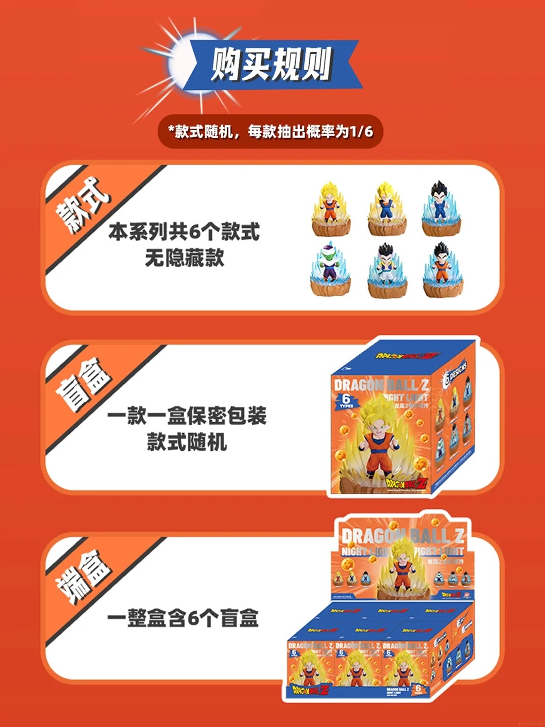 Dragon Ball Z Night Light Blind Box Figurine