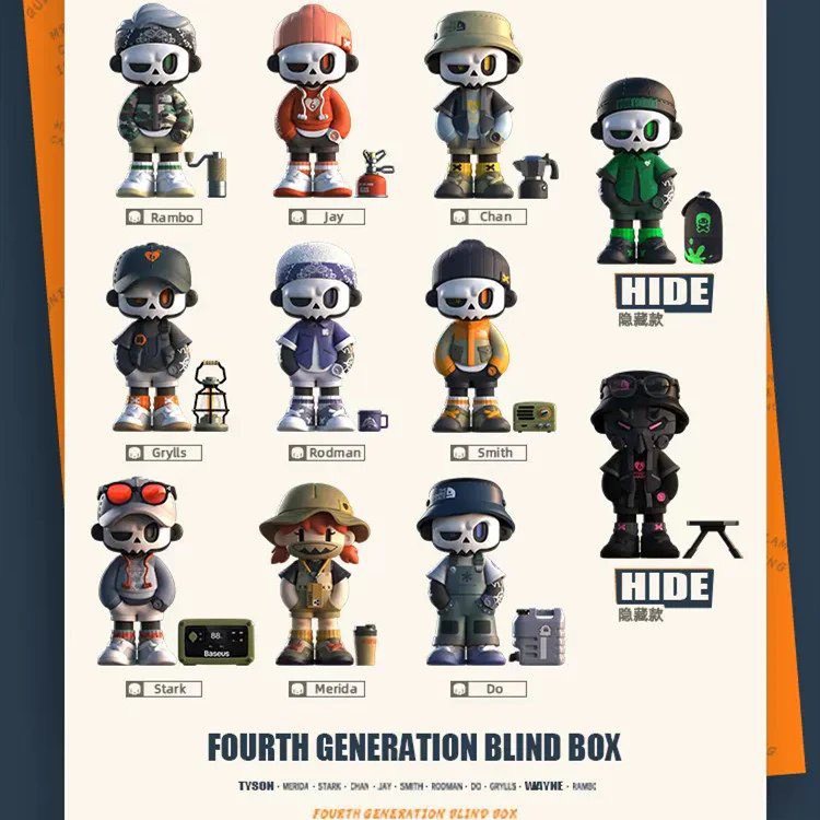 Mr.Bone Camping Blind Box Series