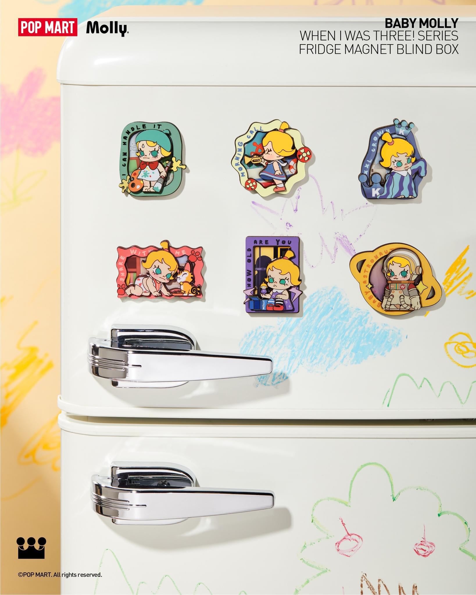 Baby Molly When I was Three! Series-Fridge Magnet Blind Box