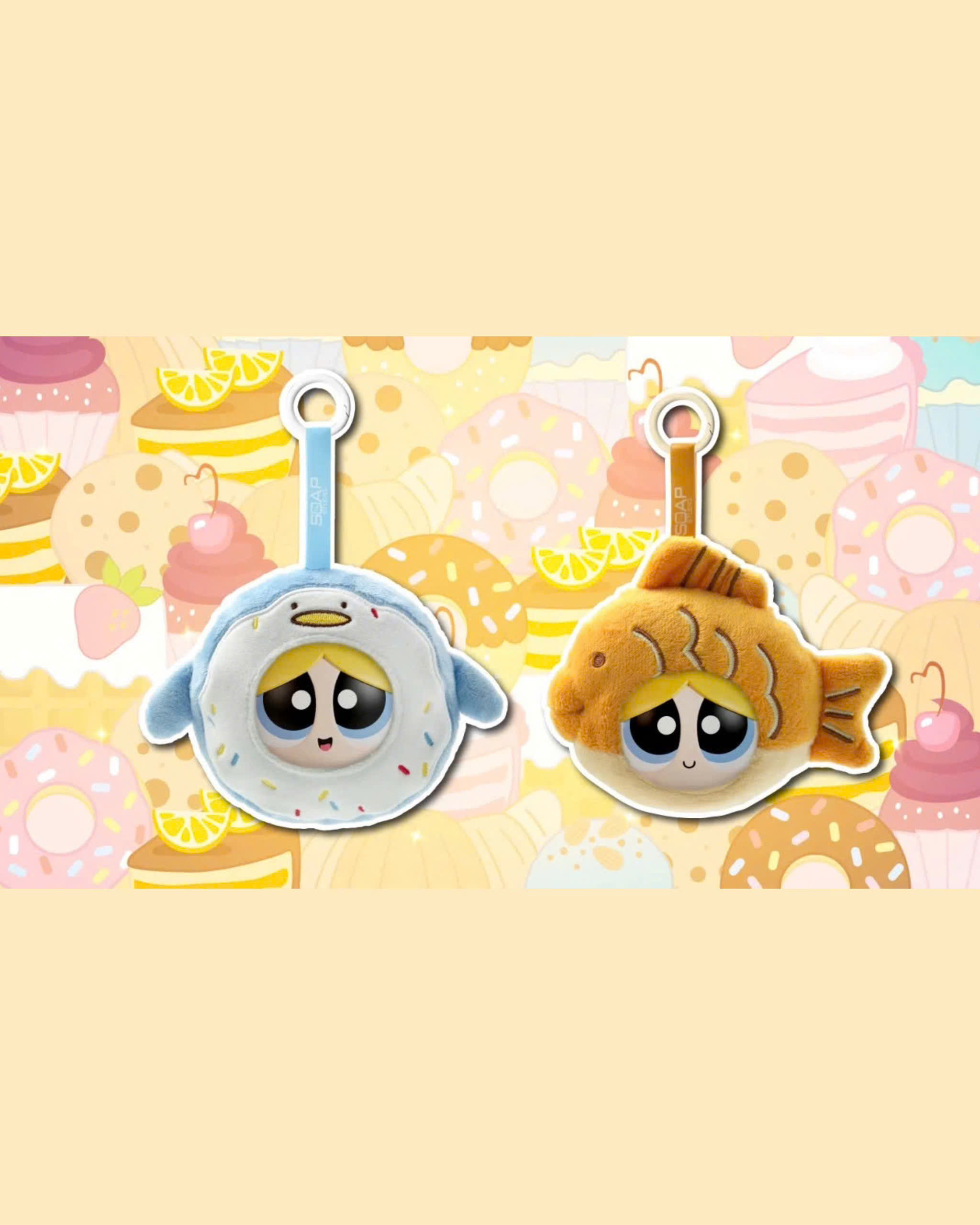 The Powerpuff Girls Pastry Plush Ornament Factory Blind Box