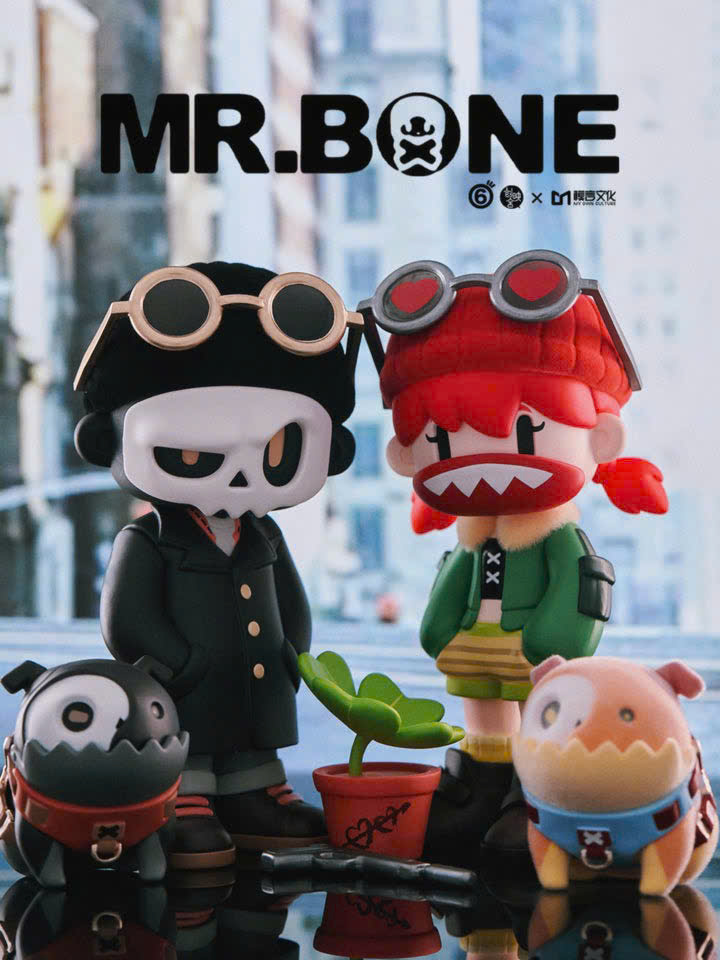 Mr.Bone The Wild One + The Wild Dog Blind Box Series - Set of