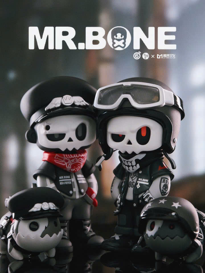 Mr.Bone The Wild One + The Wild Dog Blind Box Series - Set of