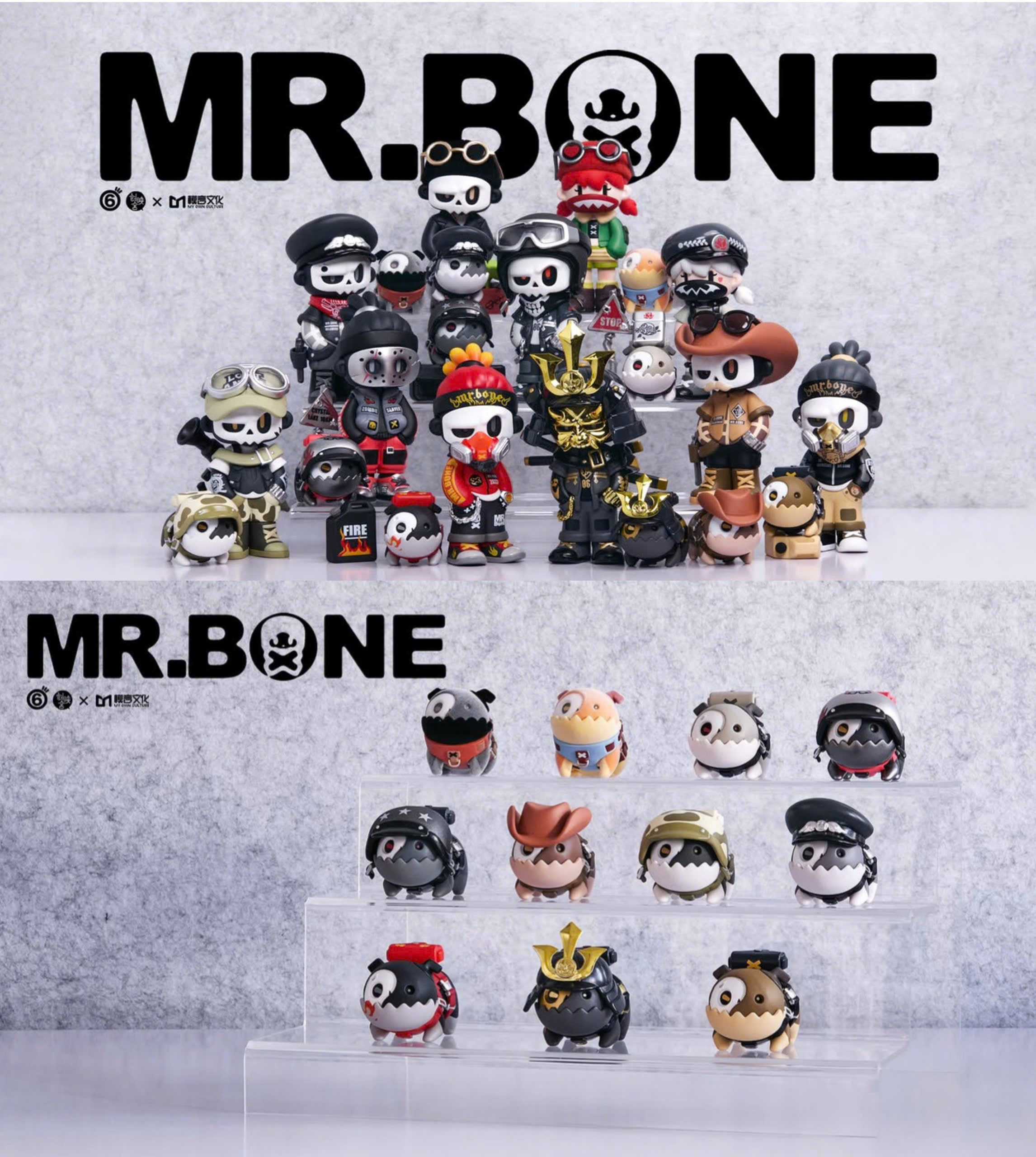 Mr.Bone The Wild One + The Wild Dog Blind Box Series - Set of