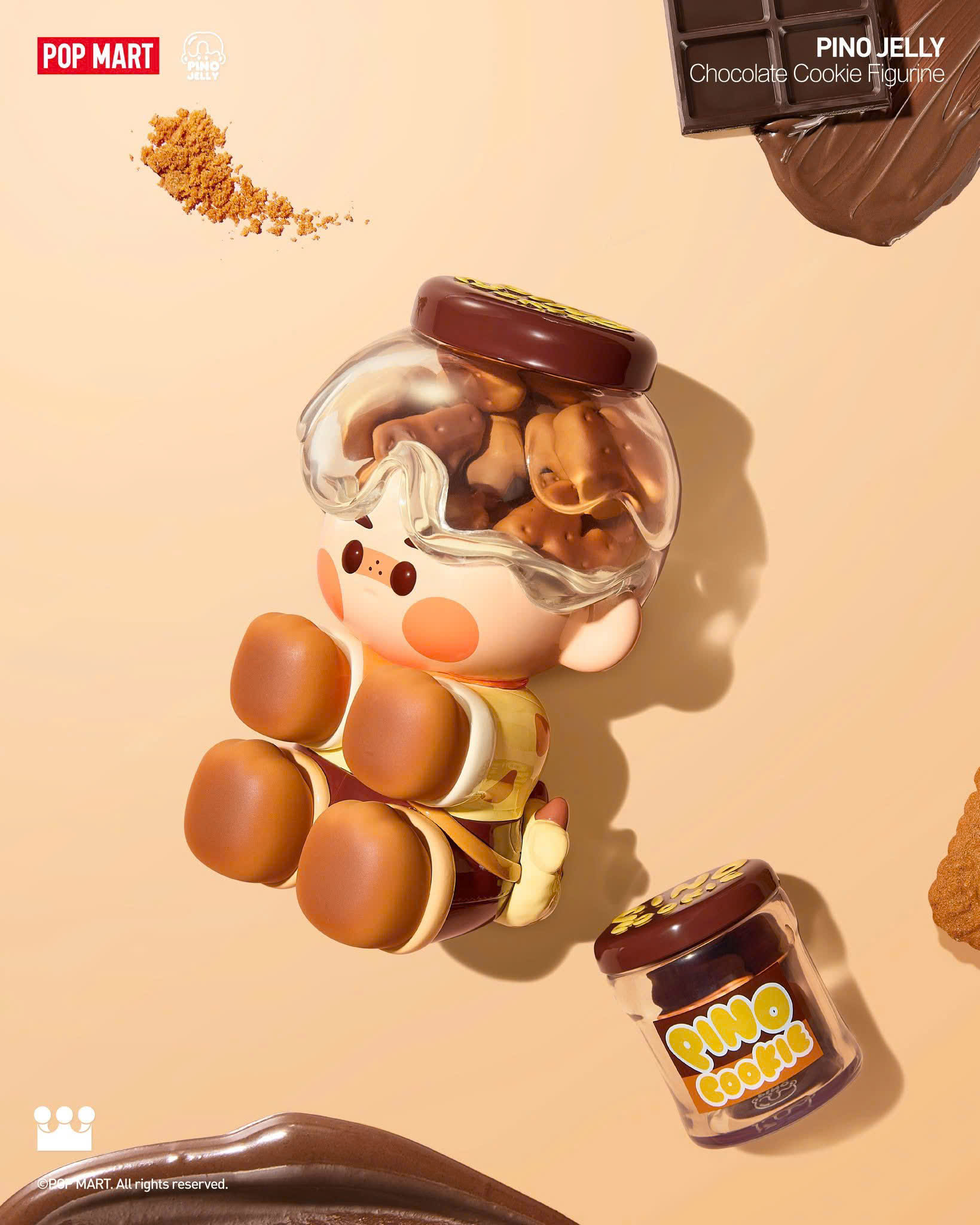 PINO JELLY Chocolate Cookie Figurine