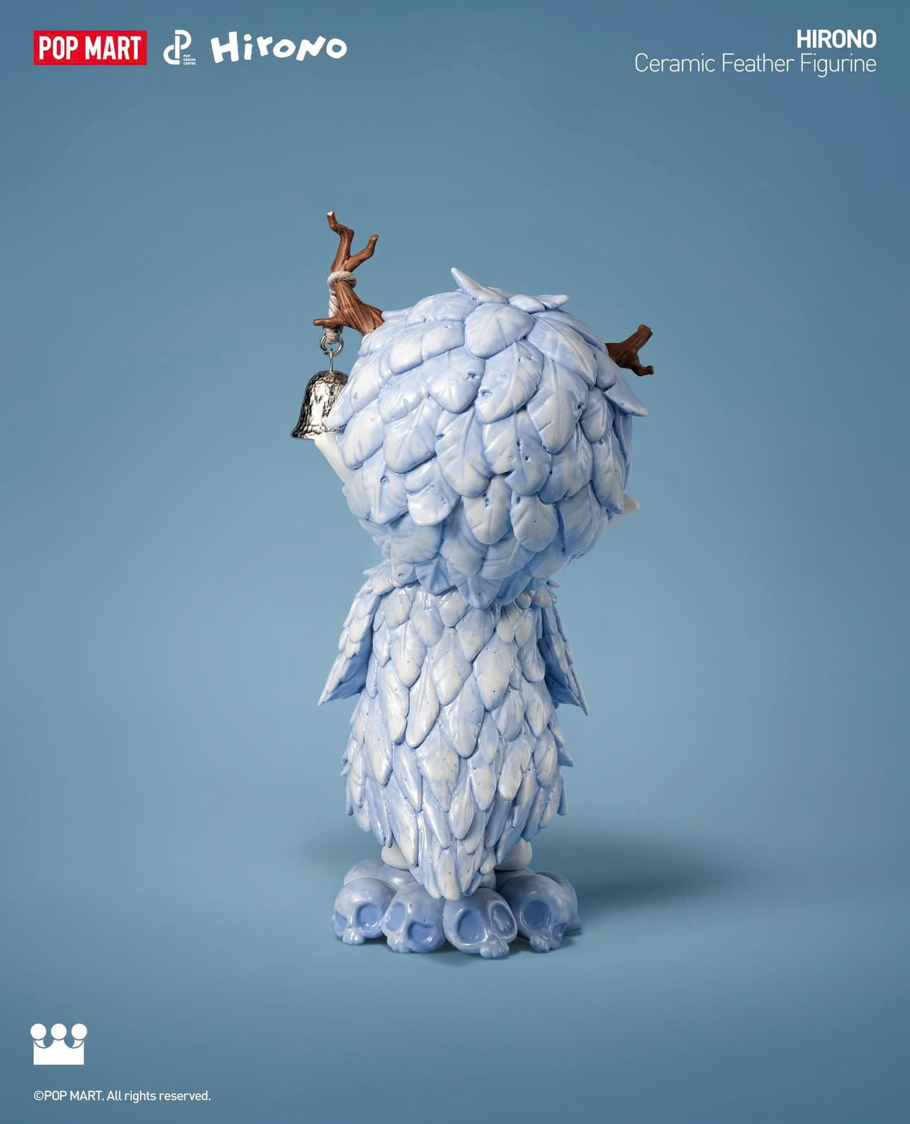 Hirono Ceramic Feather Figurine